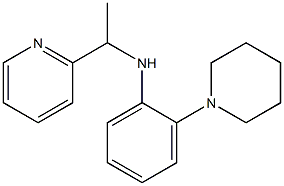 2-(piperidin-1-yl)-N-[1-(pyridin-2-yl)ethyl]aniline Struktur