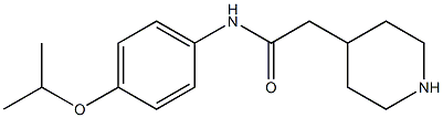 2-(piperidin-4-yl)-N-[4-(propan-2-yloxy)phenyl]acetamide Struktur