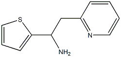 2-(pyridin-2-yl)-1-(thiophen-2-yl)ethan-1-amine Struktur