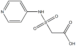 2-(pyridin-4-ylsulfamoyl)acetic acid Struktur