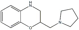 2-(pyrrolidin-1-ylmethyl)-3,4-dihydro-2H-1,4-benzoxazine Struktur