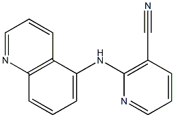 2-(quinolin-5-ylamino)nicotinonitrile Struktur