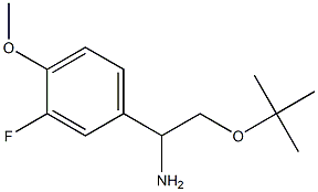 2-(tert-butoxy)-1-(3-fluoro-4-methoxyphenyl)ethan-1-amine Struktur