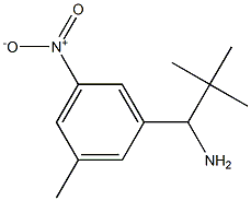 2,2-dimethyl-1-(3-methyl-5-nitrophenyl)propan-1-amine Struktur