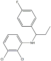 2,3-dichloro-N-[1-(4-fluorophenyl)propyl]aniline Struktur