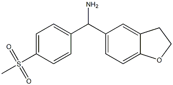 2,3-dihydro-1-benzofuran-5-yl(4-methanesulfonylphenyl)methanamine Struktur