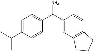 2,3-dihydro-1H-inden-5-yl[4-(propan-2-yl)phenyl]methanamine Struktur