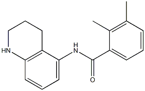 2,3-dimethyl-N-(1,2,3,4-tetrahydroquinolin-5-yl)benzamide Struktur