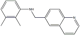 2,3-dimethyl-N-(quinolin-6-ylmethyl)aniline Struktur