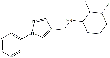 2,3-dimethyl-N-[(1-phenyl-1H-pyrazol-4-yl)methyl]cyclohexan-1-amine Struktur