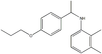 2,3-dimethyl-N-[1-(4-propoxyphenyl)ethyl]aniline Struktur