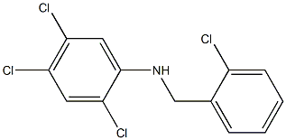 2,4,5-trichloro-N-[(2-chlorophenyl)methyl]aniline Struktur