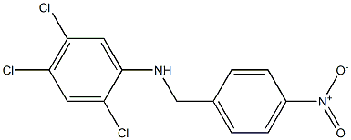 2,4,5-trichloro-N-[(4-nitrophenyl)methyl]aniline Struktur