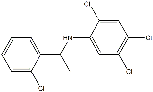 2,4,5-trichloro-N-[1-(2-chlorophenyl)ethyl]aniline Struktur