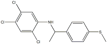 2,4,5-trichloro-N-{1-[4-(methylsulfanyl)phenyl]ethyl}aniline Struktur