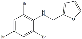 2,4,6-tribromo-N-(furan-2-ylmethyl)aniline Struktur