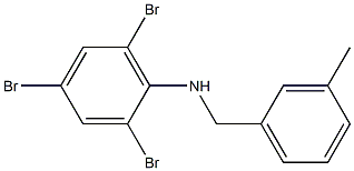 2,4,6-tribromo-N-[(3-methylphenyl)methyl]aniline Struktur