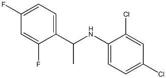 2,4-dichloro-N-[1-(2,4-difluorophenyl)ethyl]aniline Struktur