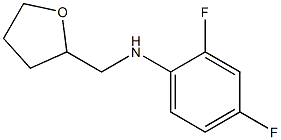 2,4-difluoro-N-(oxolan-2-ylmethyl)aniline Struktur