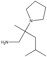 2,4-dimethyl-2-pyrrolidin-1-ylpentan-1-amine Struktur