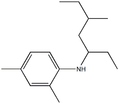 2,4-dimethyl-N-(5-methylheptan-3-yl)aniline Struktur