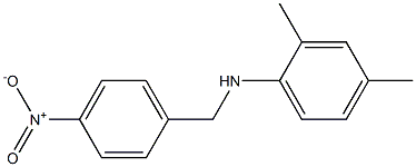 2,4-dimethyl-N-[(4-nitrophenyl)methyl]aniline Struktur