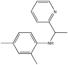 2,4-dimethyl-N-[1-(pyridin-2-yl)ethyl]aniline Struktur