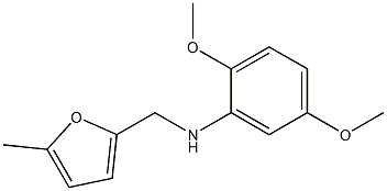 2,5-dimethoxy-N-[(5-methylfuran-2-yl)methyl]aniline Struktur