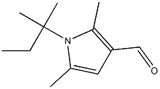 2,5-dimethyl-1-(2-methylbutan-2-yl)-1H-pyrrole-3-carbaldehyde Struktur