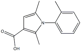 2,5-dimethyl-1-(2-methylphenyl)-1H-pyrrole-3-carboxylic acid Struktur