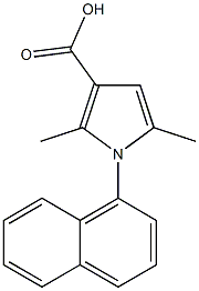 2,5-dimethyl-1-(naphthalen-1-yl)-1H-pyrrole-3-carboxylic acid Struktur