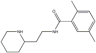 2,5-dimethyl-N-(2-piperidin-2-ylethyl)benzamide Struktur