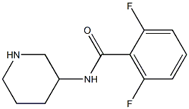 2,6-difluoro-N-(piperidin-3-yl)benzamide Struktur