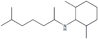 2,6-dimethyl-N-(6-methylheptan-2-yl)cyclohexan-1-amine Struktur