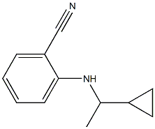 2-[(1-cyclopropylethyl)amino]benzonitrile Struktur