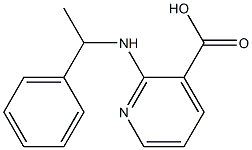 2-[(1-phenylethyl)amino]pyridine-3-carboxylic acid Struktur