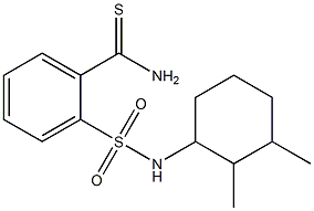 2-[(2,3-dimethylcyclohexyl)sulfamoyl]benzene-1-carbothioamide Struktur