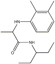 2-[(2,3-dimethylphenyl)amino]-N-(pentan-3-yl)propanamide Struktur