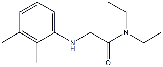 2-[(2,3-dimethylphenyl)amino]-N,N-diethylacetamide Struktur