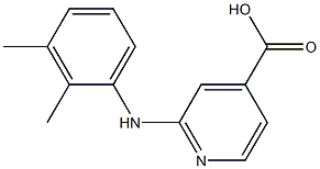 2-[(2,3-dimethylphenyl)amino]pyridine-4-carboxylic acid Struktur