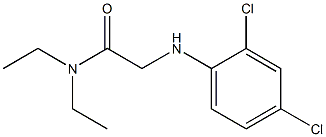 2-[(2,4-dichlorophenyl)amino]-N,N-diethylacetamide Struktur