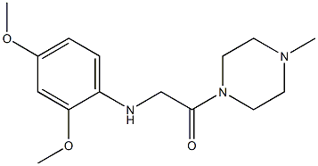 2-[(2,4-dimethoxyphenyl)amino]-1-(4-methylpiperazin-1-yl)ethan-1-one Struktur