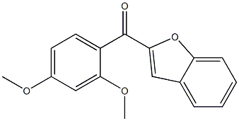 2-[(2,4-dimethoxyphenyl)carbonyl]-1-benzofuran Struktur