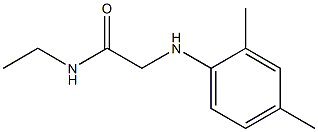 2-[(2,4-dimethylphenyl)amino]-N-ethylacetamide Struktur