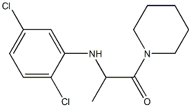 2-[(2,5-dichlorophenyl)amino]-1-(piperidin-1-yl)propan-1-one Struktur