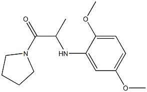 2-[(2,5-dimethoxyphenyl)amino]-1-(pyrrolidin-1-yl)propan-1-one Struktur