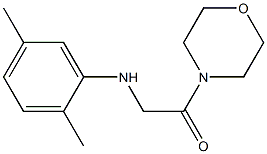 2-[(2,5-dimethylphenyl)amino]-1-(morpholin-4-yl)ethan-1-one Struktur