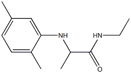 2-[(2,5-dimethylphenyl)amino]-N-ethylpropanamide Struktur