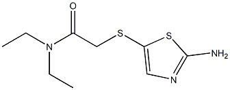 2-[(2-amino-1,3-thiazol-5-yl)thio]-N,N-diethylacetamide Struktur