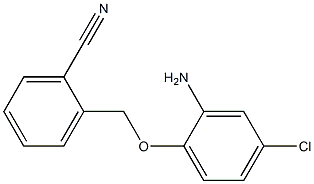 2-[(2-amino-4-chlorophenoxy)methyl]benzonitrile Struktur